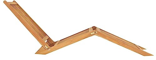 QJBSAVVA Loungesessel Outdoor Balkonstühle Deckchair Liege - Sonnenliege Massivholz Teak für Outdoor Terasse Balkon Beach