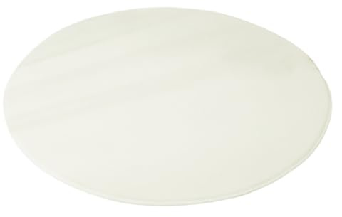 Wambere Runder Teppich aus Korallensamt, Rutschfester Waschbarer Hundeteppich, Schlafzimmer Teppich, 40cm, Beige
