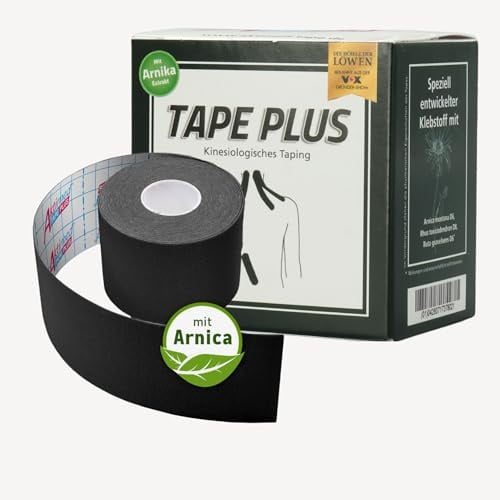 AKTIMED Tape PLUS 2.0 - verbessertes Kinesiologietape & Kinesio-Tape mit Arnika D6 Extrakt - elastisch, wasserfest, hautfreundlich - Physiotape Sport & Alltag - patentiert, Dermatest „sehr gut“