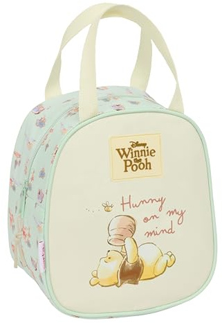 WINNIE THE POOH - Lunchtasche, hochwertig und robust, für Mahlzeiten, Freizeit, 19 x 14 x 22 cm
