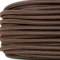 Cavo elettrico tondo rivestito in tessuto colorato per lampadari, lampade, abat jour. Il cavo elettrico diventa design! Scegli fra 30 colori. 5 Metri 2x0,75. Made in Italy! Marrone