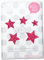 Bügelbild 5 GLITZER Sterne 4 cm bis 2 cm, 40 mm bis 20 mm Aufbügler Applikationen Bügelsticker für Stoffe Textilien Kinder zum Aufbügeln Flicken, Farbe:Glitzer pink