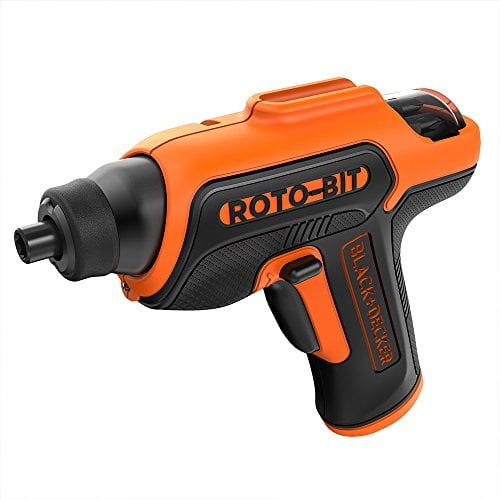 BLACK+DECKER CS36BSC-GB CS36BSC 3.6V Roto-Bit - Destornillador de almacenamiento, 3,6 V, color naranja