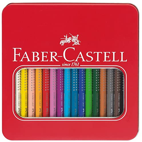 Farbstift Faber Castell Jumbo Grip Bud mit 16 Stücken Assorti