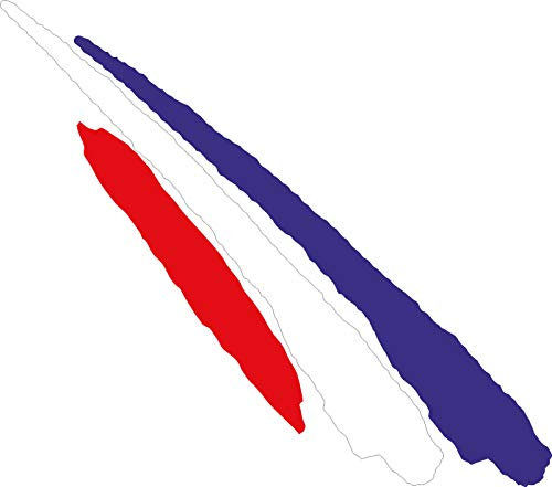 JINTORA - Autocollant France Autocollant Vinyle pour Casques, Voitures, Motos, cyclomoteurs, vélos 110x30 mm