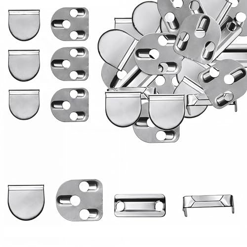 Trimming Shop 11mm Haken- und Ösenverschlüsse, Nicht nähende Haken- und Stangenverschluss, austauschbare Haken und Augen für Hosen, Hosen, Röcke, Unterwäsche, Unterwäsche, 20 Stück