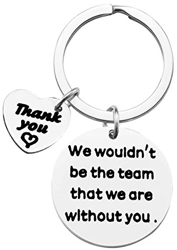 Boss Coach Thank You Keyring Team Gift Best Manager Gifts We Wouldn't Be The Team That We Are Without You Keyring Thank You Basketball Soccer Baseball Swimming Coach Gift Keyring Leader gifts