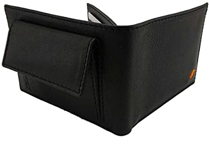 Piel Cabrera Cartera Porta Placa para Policia Nacional España con Monedero Exterior y Bandera Bordada. Mod. 810.