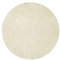 OLIVO.shop | GALAXY - Tappeto bagno rotondo antiscivolo in cotone e microfibra a pelo corto. Assorbente, soffice e lavabile in lavatrice, vari colori e misure (BIANCO, 55 CM)
