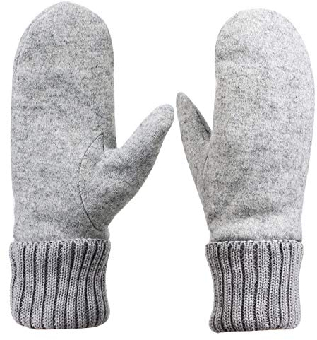 Handschuhe Damen Fäustlinge Fleece Futter Wollhandschuhe Herbst Winter Fausthandschuhe Einfarbige Damenhandschuhe Winterhandschuhe Verdickter Handwärmer Gloves für Outdoor Sport Radfahren Skifahren
