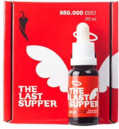The Last Supper 20 ml – Salsa Piccante Estrema Trinidad Scorpion – 850.000 SHU – La Sfida Finale per Veri Amanti del Piccante & Avventurieri Scoville