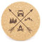 Camping Topf Untersetzer aus Kork | Ø 18,5cm | personalisiert | Camper Geschenk | Vanlife Zubehör (Auszeit)