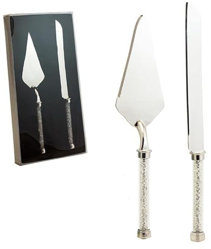 DRW Set Cuchillo y Pala para Tarta, Cuchillo 32 cm