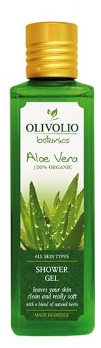 Olivolio Duschgel/Shower Gel mit 100% Bio Aloe Vera & 89% natürlichen Inhaltsstoffen - 250 ml