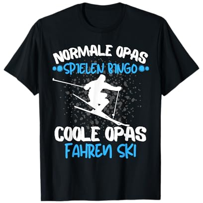 COOLE OPAS FAHREN SKI - Das Opa Rentner Skifahrer Spruch T-Shirt