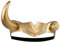 XehCaol Loki Helm Kostüm,Loki Horn Maske Gold Crown Halloween Erwachsene Cosplay Props (Single Horn)