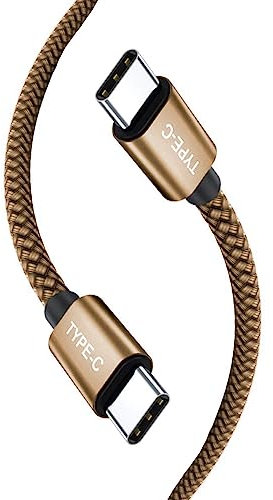 Galaxy Tab S10 FE/S10FE+/S10 Ultra/S9 FE/A9 S9 S6 Lite A9 Plus/S9 Ultra/A15 5G/S24 FE S23 FE Charger Cable Nylon Braided 1M Lead USB C Cable for Samsung Galaxy Tab S9 FE Plus (GOLD)