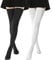 DRESHOW 2 Paar Damen Extra Lange Socken Überknie Lange Kniestrümpfe Overknee Strümpfe Retro Schüler Überknie Strick Socken