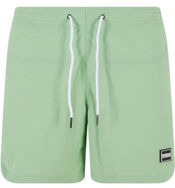 Urban Classics Men's Block Swim Shorts Trunks, Vintage Green, XL