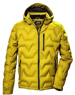 killtec Herren Steppjacke mit Kapuze/Jacke ist wasserabweisend KOW 60 MN QLTD JCKT, gebranntes gelb, M, 41834-000