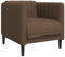 vidaXL Sessel Polstersessel Relaxsessel Fernsehsessel Loungesessel TV-Sessel Würfelsessel Clubsessel 69x76,5x74,5cm Braun Wildlederimitat