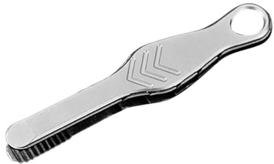 Mini Tweezer, Portable Beard Tweezer with Hanger Hole, Titanium Alloy EDC Tool & Gadget for Beard, Eyebrow Grooming, Outdoor Survival Kit