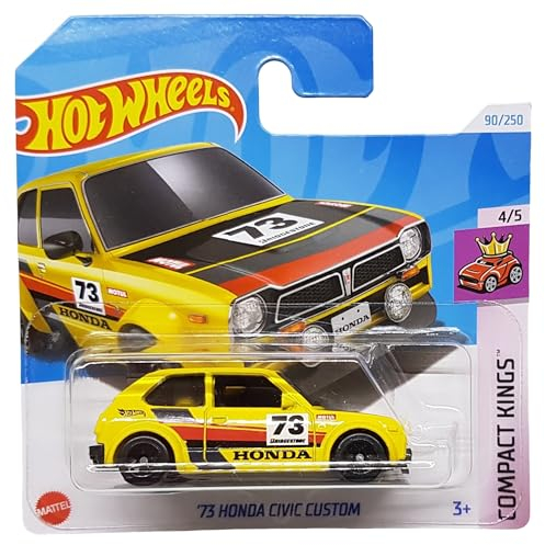 Hot Wheels - ´73 Honda Civic Custom - Compact Kings 4/5 - HTC19 - Short Card - Motul - Bridgestone - Mattel 2024-1:64