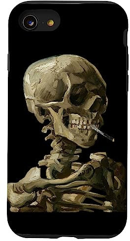 Vincent van Gogh Skull of a Skeleton with Burning Cigarette Case for iPhone SE (2020) / 7 / 8