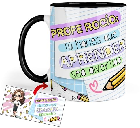 Kembilove Taza personalizada profesoras | Regalo profesora | Tazas personalizadas | Regalos personalizados | Regalo profesora infantil | Regalos para profesores originales
