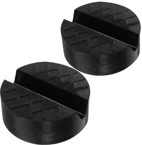 VINTORKY 2pcs Rubber Mat Floor Jack Pad Rubber Jack Pad Adapter Bottle Jack Pad Rubber Jack Pads for Rv Jack Stand Rubber Pads Pinch Weld Jack Pad Jack Stand Pads Jack Pads for Rvs