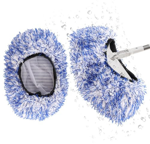 MUXHEL 2er-Set Waschbürstenüberzug, Brush Cover, überzug waschbürste Auto, Brush Cover Waschbox, Waschbürste überzug - für alle Bürsten Brushcover SB Waschanlage, Bürstenüberzug Waschbox