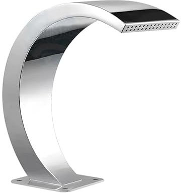 SBCWH Swimming Pool Wasserfall, Edelstahl Brunnen im Bogendesign, Überlaufbrunnen für Außenpools, Pool Wasserspiel, Sprühwasservorhang für den Außenbereich, für Teiche, heiße Quellen, Spa-Pools