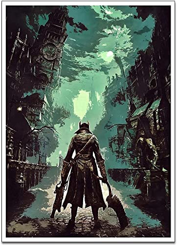 JINLIMAO Druck Auf Leinwand 50 * 70CM Senza Cornice REGF Tela Pittura Poster Bloodborne Immagine Decorativa Dipinti Moderni Home Decor