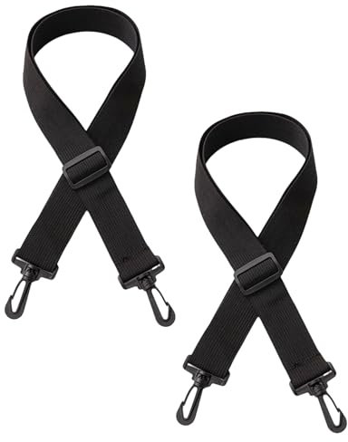 2 Stück Taschengurt Schwarz,Taschengurte zum Wechseln,Schultergurt für Taschen,Schulterriemen für Taschen,Verstellbarer Tragegurte Gurt,Taschenriemen zum Wechseln,Trageriemen Karabiner Umhängetasche