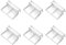 SGERUFZ 6 Stück Glasabdeckungs-Clips Unterstützung Halter Acryl-Clips universale Halterungen für randlose Aquarien (5mm)