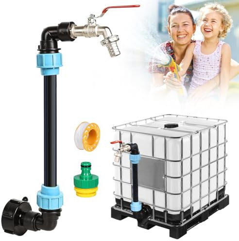 IBC Schwanenhals 3/4 Auslaufhahn, IBC Tank Zubehör, S60x6 Wasserhahn Absperrhahn 3/4 Zoll, IBC Adapter mit Schwanenhals Messing Wasserhahn, IBC Tank Schwanenhals, Wasserfass & IBC Container Zubehör