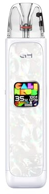 Uwell Caliburn G4 Seashell White | Pod Kit – Vape/E-Zigarette im Pod-System mit 1300mAh Akku & 3 ml Tank – Mesh-Coil, Zugautomatik USB-C Schnellladeanschluss, MTL/RDL – kompakt & leistungsstark