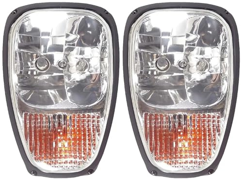 APSMOTIV 2 Stück Scheinwerfer Set für JCB Teleskoplader Teleskopstapler JCB 2CX, 3CX, 4CX - Scheinwerfer vorne links & rechts - 12V 55W - OEM Style Ersatz Heavy Duty