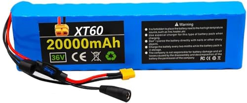 36V 20Ah E-Bike Akku Elektrofahrrad Lithium Batterie 10S3P E-Scooter Lithium Ionen Batterie Pack Mit 42V 2A Ladegerät Für 200W 350W 500W Elektromotorräder XT60 Plug,36V 20Ah