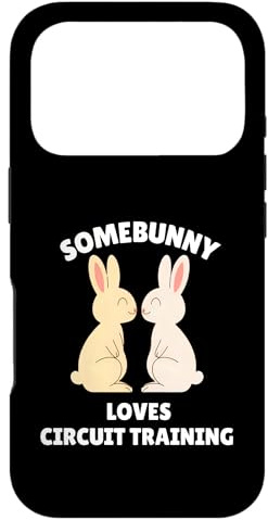 Hülle für iPhone 17 Pro Somebunny liebt Zirkeltraining, süßer Osterhase, Fitness