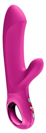 Fun Factory Bi Stronic Embrace | Thrusting Rabbitvibrator für Frauen | IPX7 | stoßende Bewegung & Klitorisstimulation | 8 Stoß- & 6 Vibrationsprogramme | Sexspielzeug | Erotik | Wasserdicht
