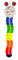 Hess Holzspielzeug 14608 - Messlatte aus Holz für Kinder, Serie Raupe, handgefertigt, klappbar, geeignet für eine Körpergröße von ca. 87 bis 145 cm