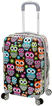 Rockland Vision Hartschalen-Trolley, Eule, Carry-On 20-Inch, Vision Hartschalen-Koffer