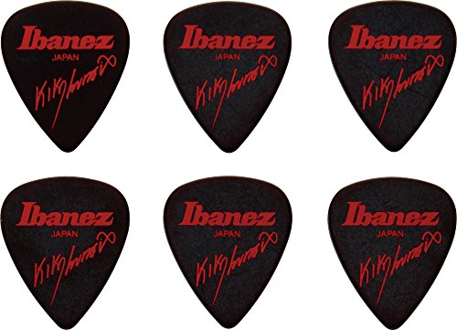IBANEZ Kiko Loureiro Signature Picks 1,2mm Polyacetal 6 Stück - schwarz (B1000KL-BK)