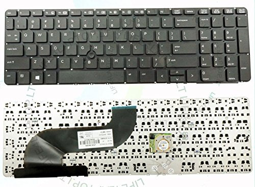 Nouveau clavier d'ordinateur portable (sans cadre) pour HP ProBook 650 G1 655 G1 P/N : 736649–001 738697–001 6037b0087901 V139526bs1 US Layout Noir Couleur