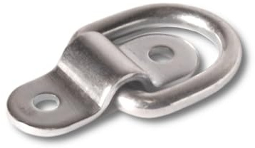 Docks gmar44 Ringe Zurrgurt mit Pivot verzinktem Stahl Arbeitslast Ungefähre, grau, Ø 5,5/32 x 58 mm, Set 2-teilig