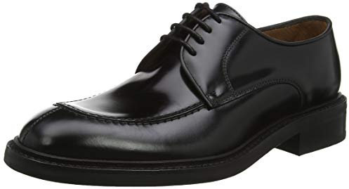 Lottusse L6711, Zapatos de Cordones Derby Hombre, Negro (Jocker P. Negro Jocker P. Negro), 44.5 EU