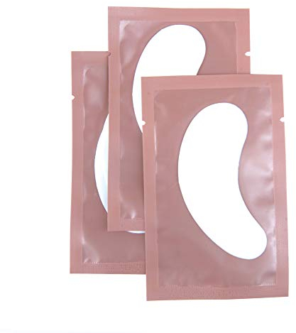Florica 50 Paar Augenpads Wimpernverlängerung Fusselfrei Augen Gel Extensions Patch Hydrogel Lint Free Augenmaske Augenklappe Eye Gel Patch (Rose)