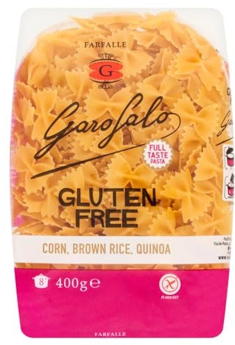 Garofalo Gluten Free Farfalle Italian Dried Pasta, 400g - Suitable for Coeliac and Vegan diets (Pack of 1)