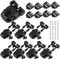 Hysagtek Set di 8 clip di ricambio per vasca idromassaggio, fibbie di ricambio per serrature con chiavi e ferramenta, colore nero